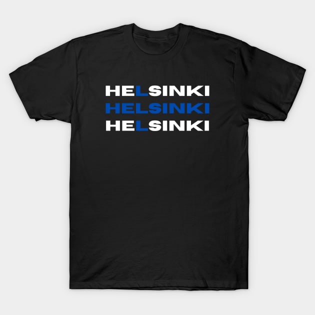 Helsinki Finnish flag T-Shirt by NordicLifestyle